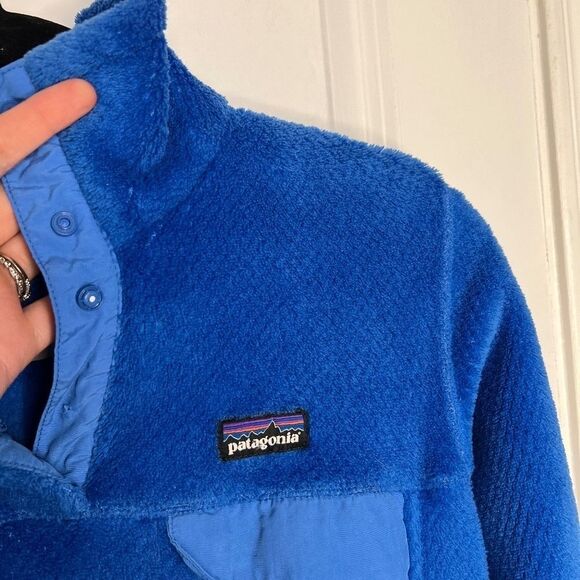 Patagonia Re-Tool Snap-T Fleece Pullover Jacket Sweate- Women's Blue Size Medium - Picture 3 of 5